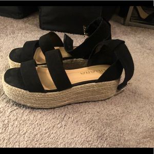F21 Platform Espadrille Wedge Sandals